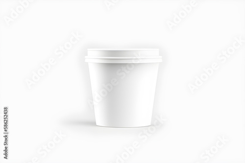 Wallpaper Mural White Paper Cup Isolated On White Background Torontodigital.ca