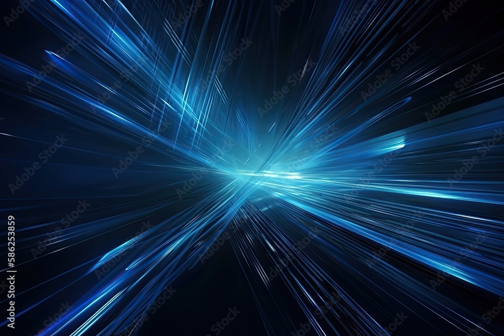 High-Speed Energy Rays Illuminating Futuristic Blue Pattern: Abstract Technology Wallpaper, Generative AI High-Speed Energy Rays Illuminating Futuristic Blue Pattern: Abstract Technology Wallpaper, Generative AI