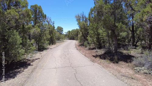 Walking Along the Weatherill Mesa on clear summer day photo