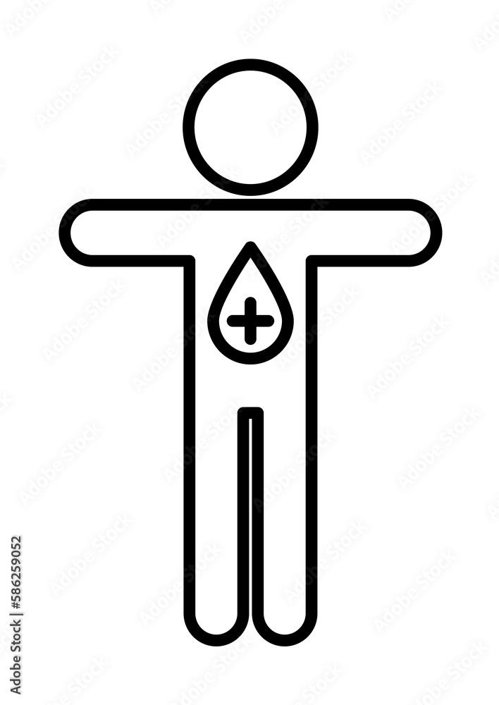 man, blood donation icon. Element of blood donation icon. Thin line icon for website design and development, app development man, blood donation icon. Element of blood donation icon. Thin line icon for website design and development, app development