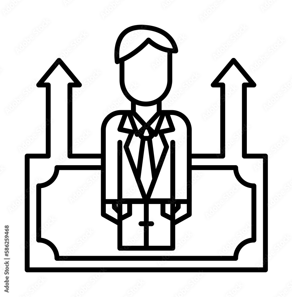 Corporate and business, employee, growth, investment, job icon Corporate and business, employee, growth, investment, job icon