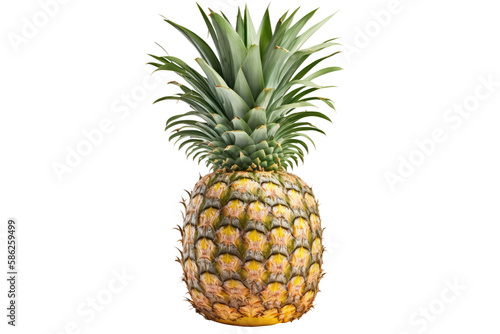Pineapple on Isolated Tansparent Background, png. Generative AI © Ян Заболотний