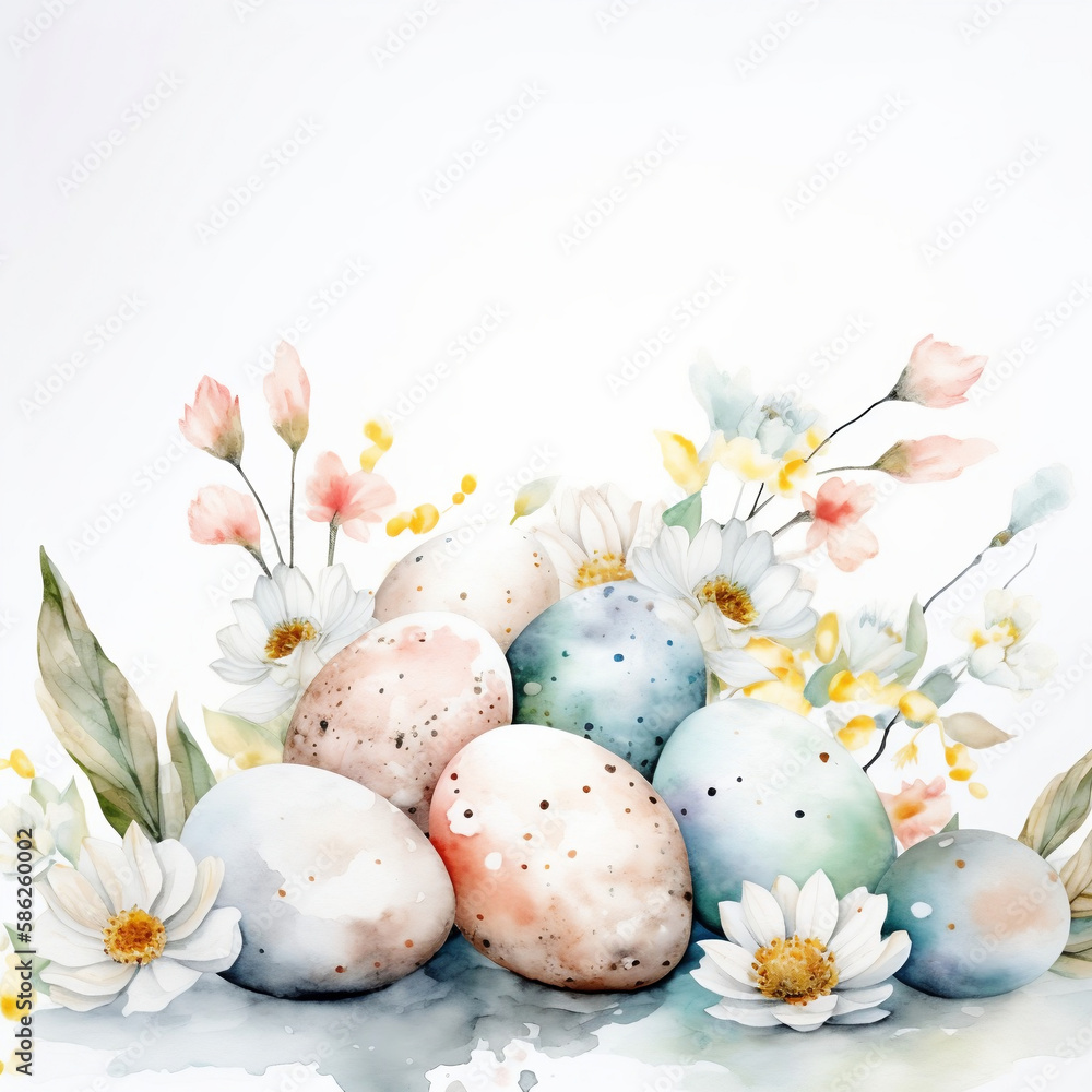 Easter Beauty With Flowers Elegant Calming