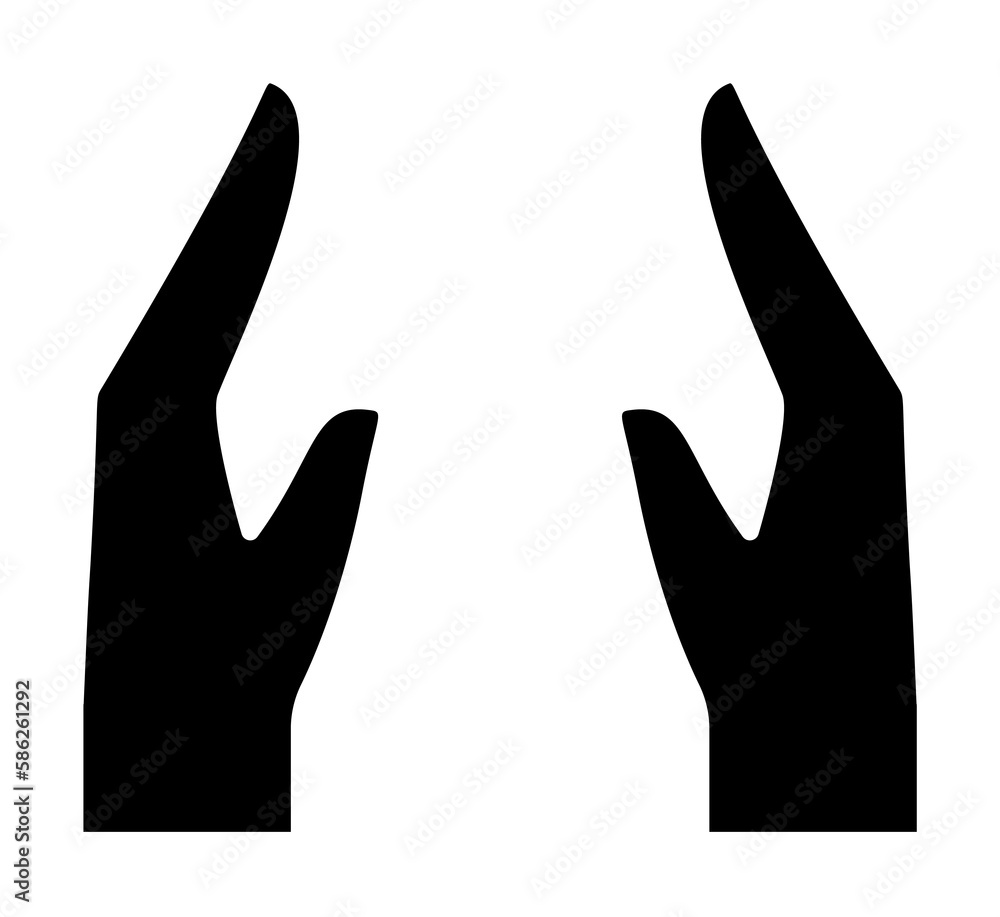 Obraz premium Hand, fingers, gesture, keep icon. Element of hand icon for mobile concept and web apps. Detailed Hand, fingers, gesture, keep icon can be used for web and mobile
