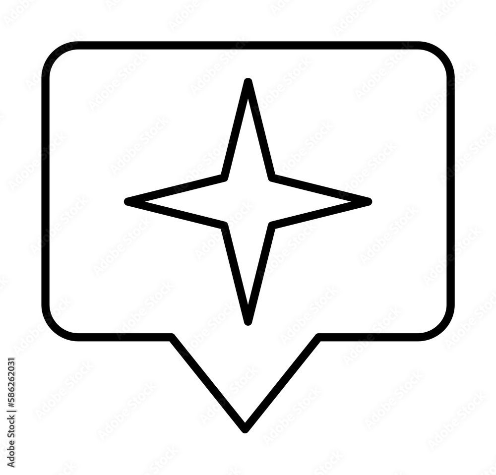 Star sign icon. Element of image sign for mobile concept and web apps illustration. Thin line icon for website design and development, app development. Premium icon