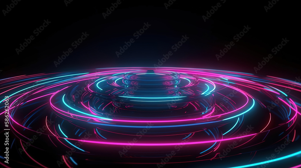 Abstract minimalist geometric background. Ultraviolet spectrum. Generative Ai Abstract minimalist geometric background. Ultraviolet spectrum. Generative Ai