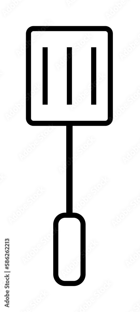 kitchen spatula simple line icon kitchen spatula simple line icon