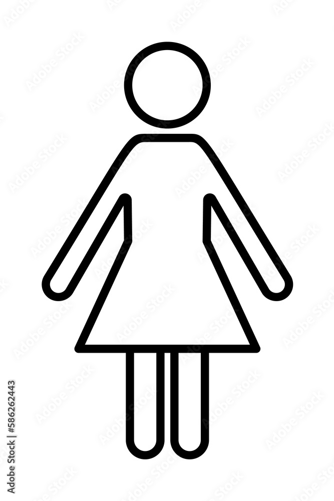 female sign icon. Element of navigation sign icon. Thin line icon for website design and development, app development. Premium icon female sign icon. Element of navigation sign icon. Thin line icon for website design and development, app development. Premium icon