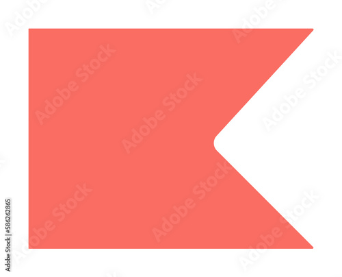 flag, badge icon. Element of material arrow symbol icon for mobile concept and web apps. Color flag, badge icon can be used for web and mobile