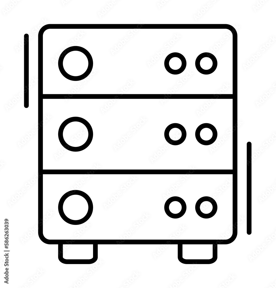 Server, networking icon. Simple line, outline elements of storage and cloud icons for ui and ux, website or mobile application Server, networking icon. Simple line, outline elements of storage and cloud icons for ui and ux, website or mobile application