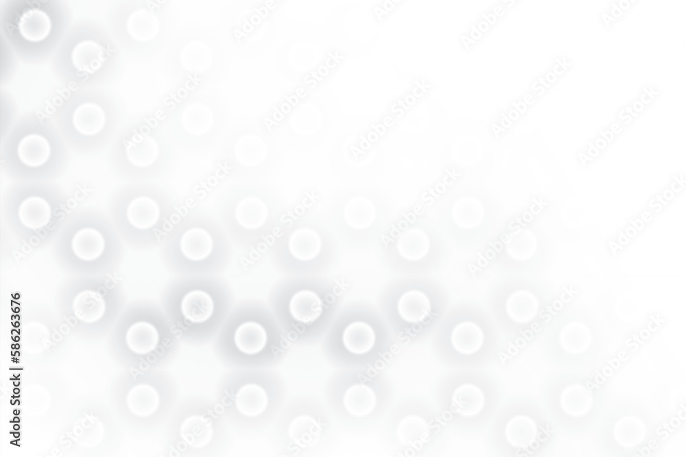 Abstract  white and gray color, modern design background with geometric round shape. Vector illustration.