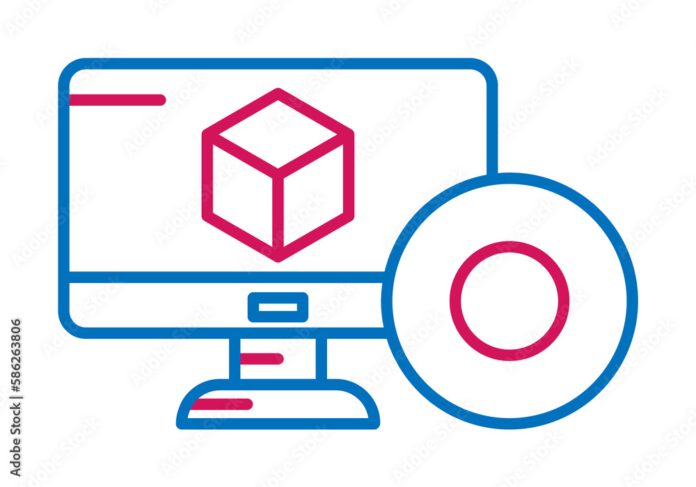 3D printing, 3d design icon. Element of 3d printing icon. Thin line icon for website design and development, app development. Premium icon 3D printing, 3d design icon. Element of 3d printing icon. Thin line icon for website design and development, app development. Premium icon