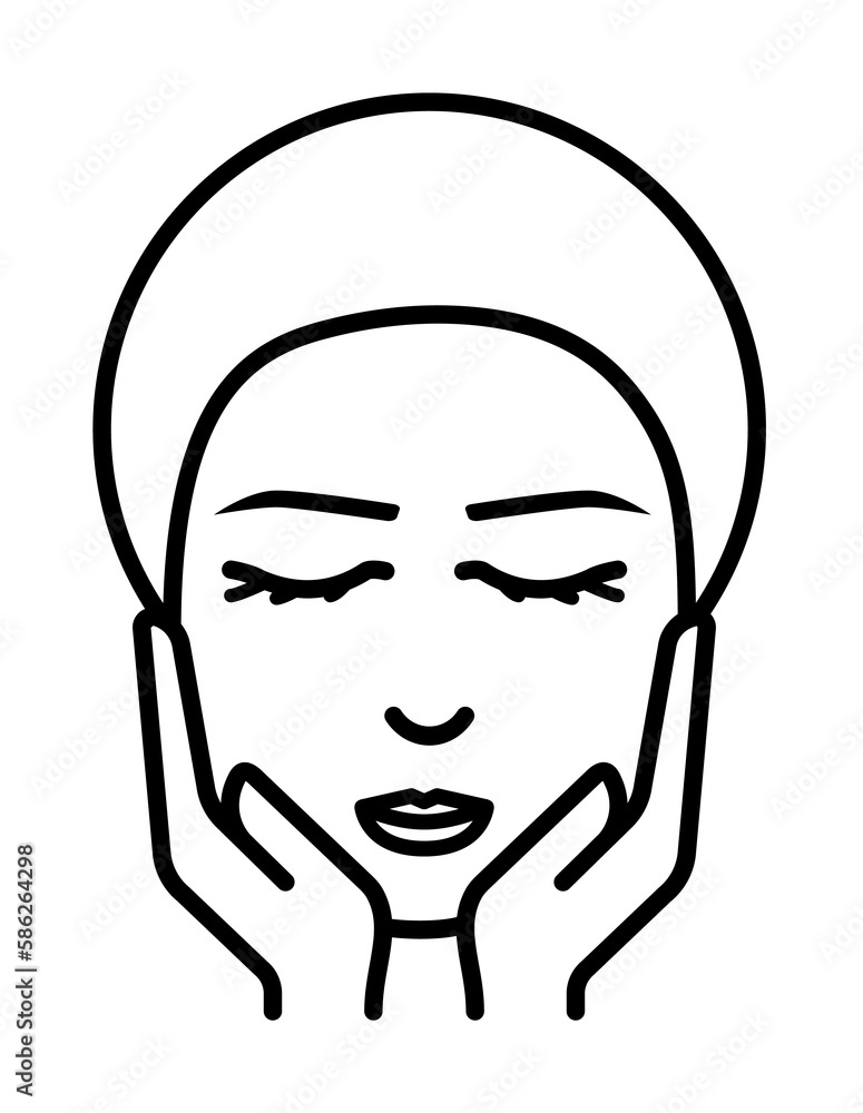 Woman, cosmetic, massage icon. Element of anti aging outline icon for mobile concept and web apps. Thin line Woman, cosmetic, massage icon can be used for web and mobile Woman, cosmetic, massage icon. Element of anti aging outline icon for mobile concept and web apps. Thin line Woman, cosmetic, massage icon can be used for web and mobile
