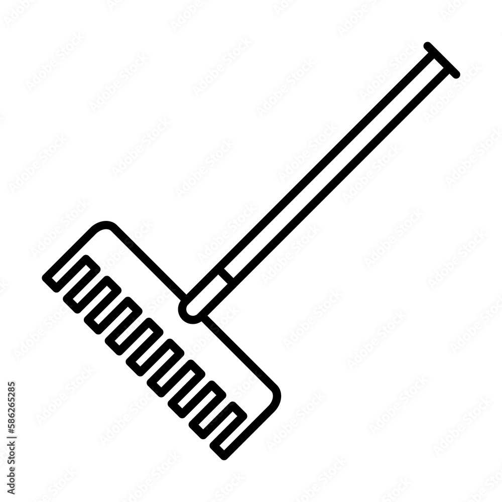rake icon. Element of autumn icon for mobile concept and web apps. Thin line rake icon can be used for web and mobile rake icon. Element of autumn icon for mobile concept and web apps. Thin line rake icon can be used for web and mobile