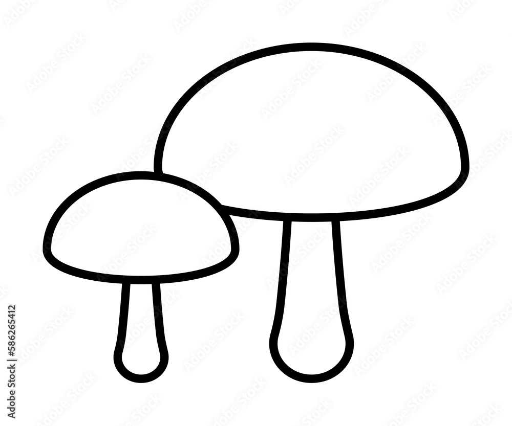mushrooms icon. Element of autumn icon for mobile concept and web apps. Thin line mushrooms icon can be used for web and mobile mushrooms icon. Element of autumn icon for mobile concept and web apps. Thin line mushrooms icon can be used for web and mobile