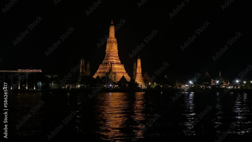 The visiting card of the capital of Thailand is the Buddhist temple Wat Arun, Temple of Dawn, which is located on the banks of the Chao Phraya River The visiting card of the capital of Thailand is the Buddhist temple Wat Arun, Temple of Dawn, which is located on the banks of the Chao Phraya River