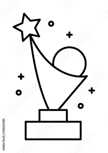 Award, cup, winner icon. Simple line, outline elements of prize icons for ui and ux, website or mobile application