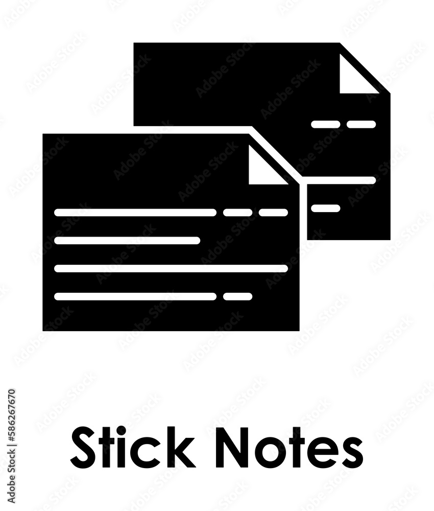 notes, paper icon. Element of business icon with description. Glyph icon for website design and development, app development. Premium icon notes, paper icon. Element of business icon with description. Glyph icon for website design and development, app development. Premium icon