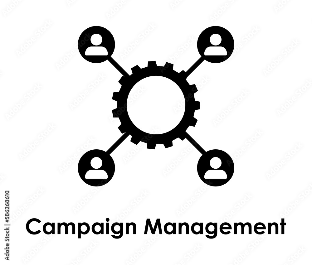 gear, worker, campaign management icon. One of business collection icons for websites, web design, mobile app gear, worker, campaign management icon. One of business collection icons for websites, web design, mobile app