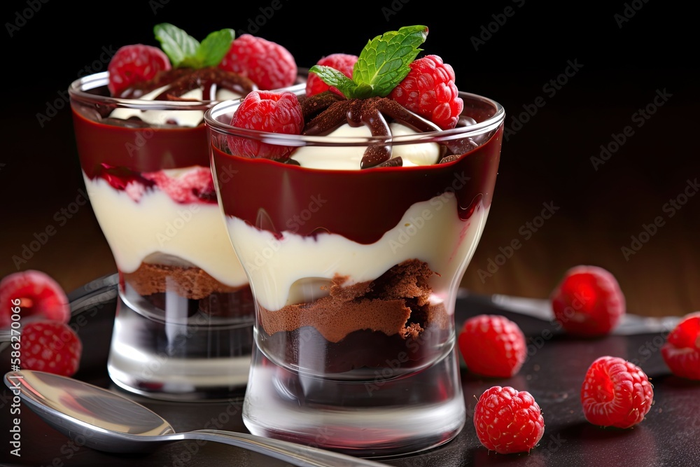 Mouthwatering Dessert Delights - Tasty dessert - generative ai Mouthwatering Dessert Delights - Tasty dessert - generative ai