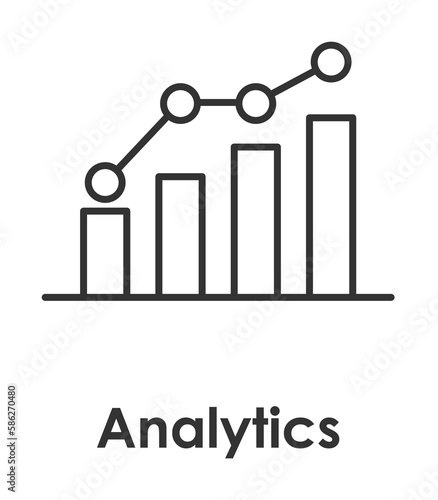 chart, analytics, growth icon