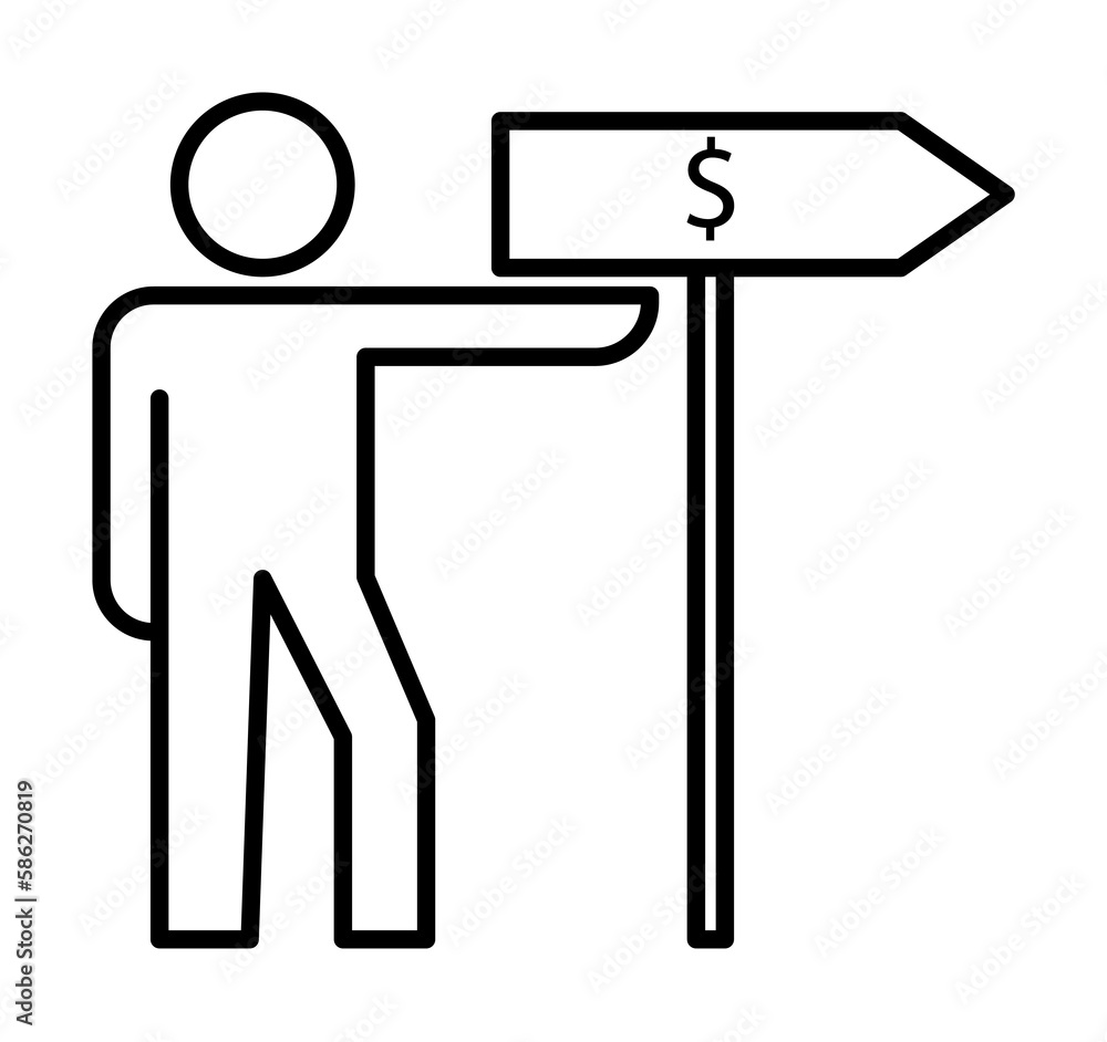 road sign of income line icon. Element of business organisation icon for mobile concept and web apps. Thin line road sign of income icon can be used for web and mobile road sign of income line icon. Element of business organisation icon for mobile concept and web apps. Thin line road sign of income icon can be used for web and mobile