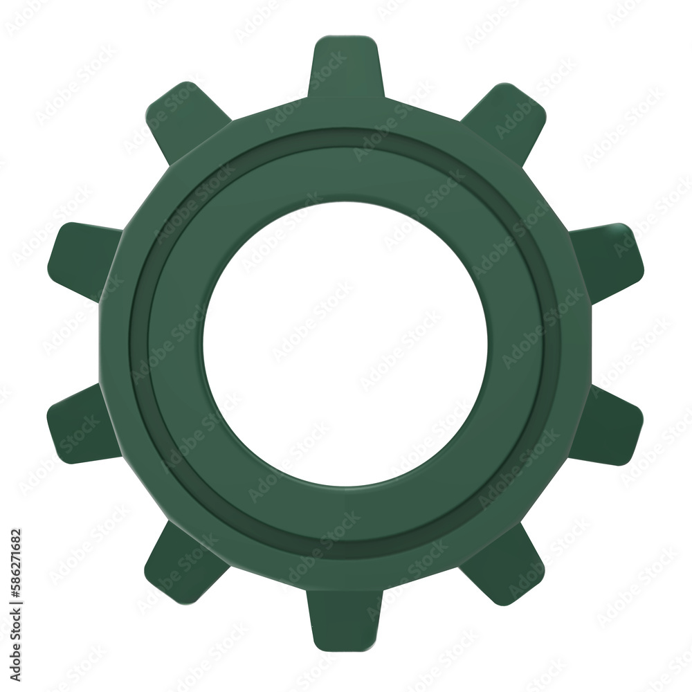 3D green Gear icon. Transmission cogwheels and gears are isolated on white background.Green Machine gear, setting symbol, Repair, and optimize workflow concept. 3d illustration. 3D green Gear icon. Transmission cogwheels and gears are isolated on white background.Green Machine gear, setting symbol, Repair, and optimize workflow concept. 3d illustration.