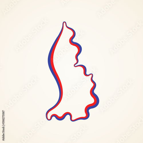 Liechtenstein - Outline Map