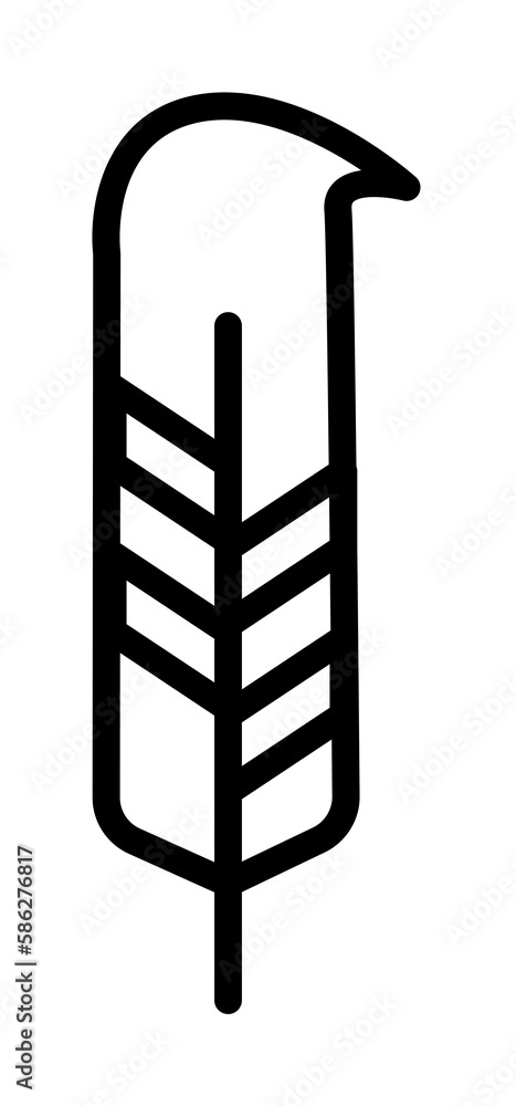 Wing bird icon. Simple line, outline elements of feather icons for ui and ux, website or mobile application Wing bird icon. Simple line, outline elements of feather icons for ui and ux, website or mobile application