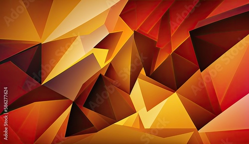 Colorful Geometry Background Pattern, Abstract art - AI Generated