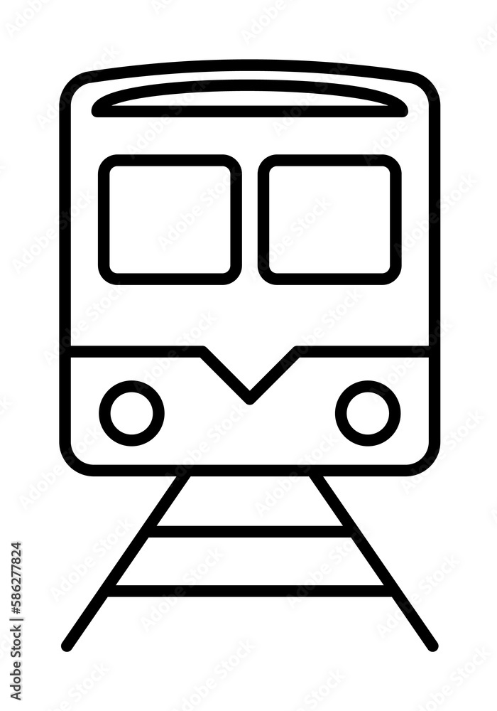 Train icon. Element of global logistics icon for mobile concept and web apps. Thin line Train icon can be used for web and mobile Train icon. Element of global logistics icon for mobile concept and web apps. Thin line Train icon can be used for web and mobile