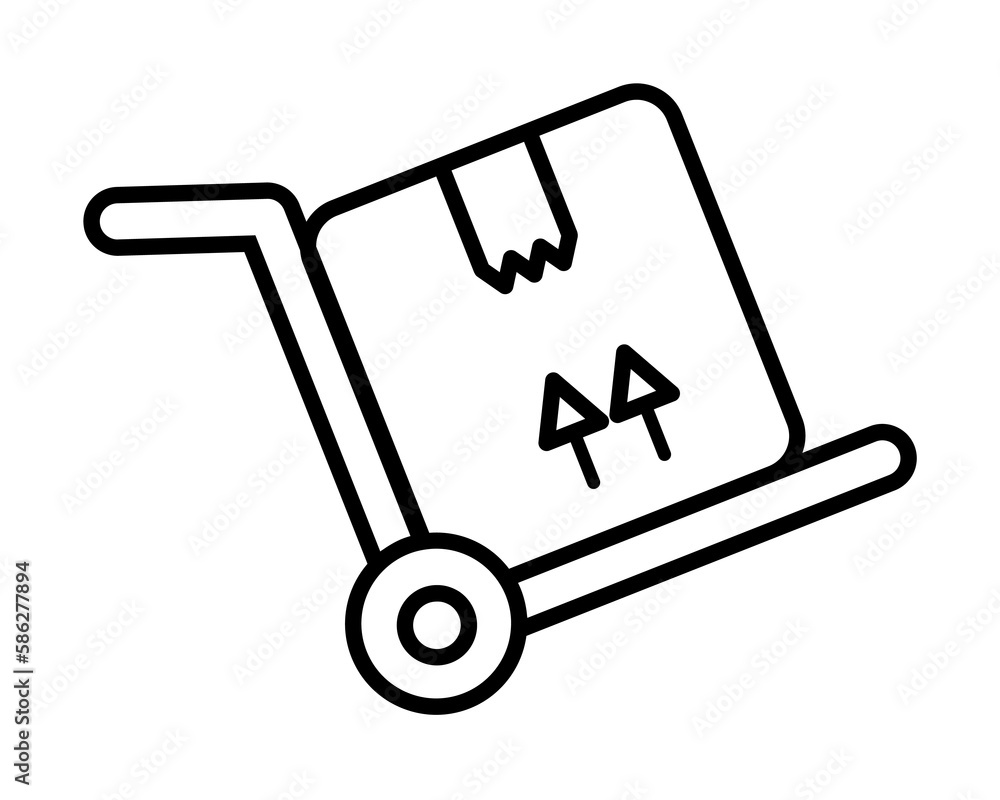 Move box icon. Element of global logistics icon for mobile concept and web apps. Thin line Move box icon can be used for web and mobile Move box icon. Element of global logistics icon for mobile concept and web apps. Thin line Move box icon can be used for web and mobile