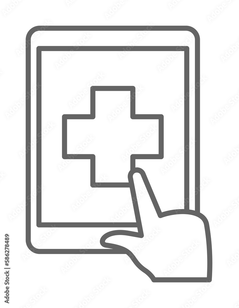 health, help, medical, online, services. Element of health icon. Thin line icon for website design and development, app development. Premium icon health, help, medical, online, services. Element of health icon. Thin line icon for website design and development, app development. Premium icon