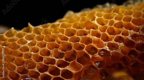 Honeycomb background. Generative Ai