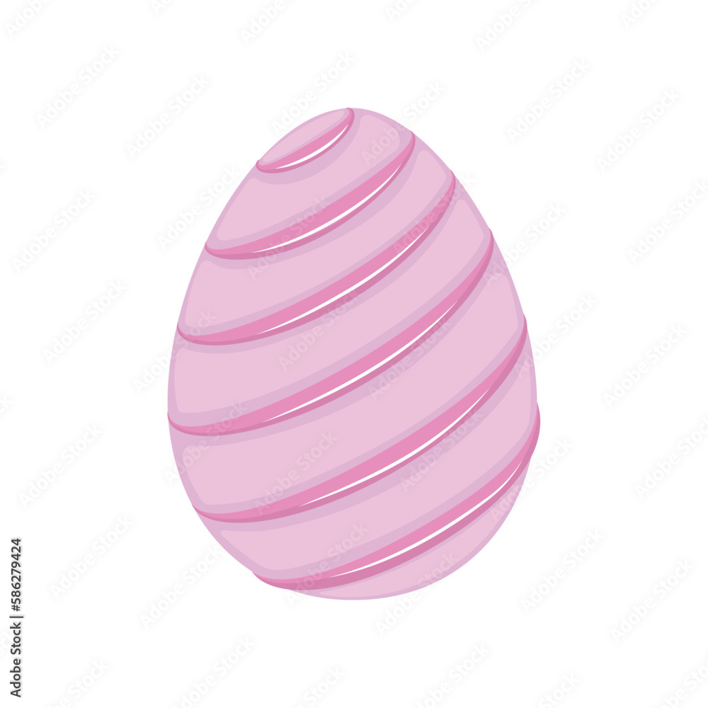 Isolated traditional decorated easter egg Vector illustration Isolated traditional decorated easter egg Vector illustration
