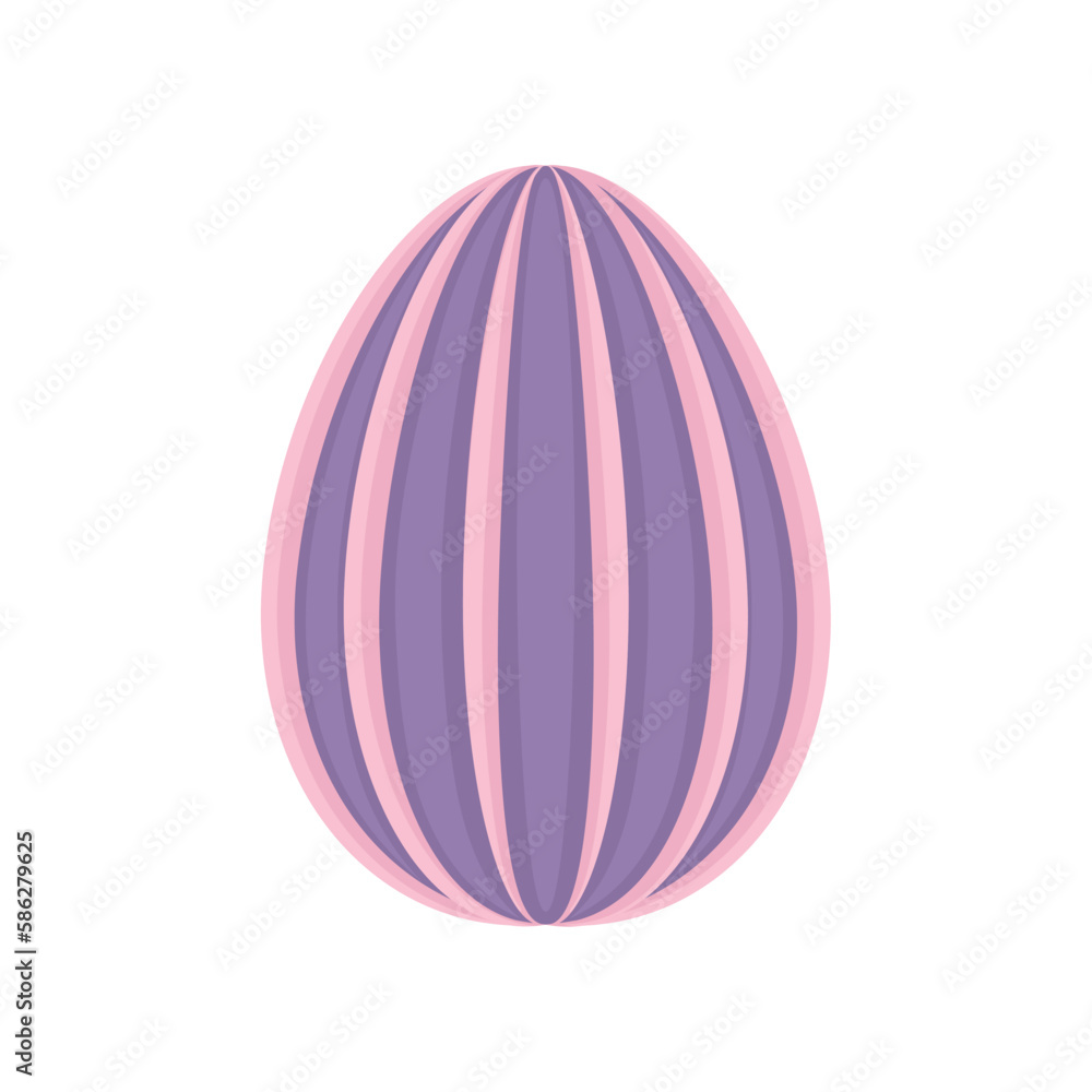 Isolated traditional decorated easter egg Vector illustration Isolated traditional decorated easter egg Vector illustration
