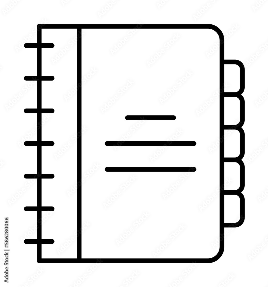 agenda, notebook, book icon. Element of Human resources for mobile concept and web apps illustration. Thin line icon for website design and development, app development agenda, notebook, book icon. Element of Human resources for mobile concept and web apps illustration. Thin line icon for website design and development, app development