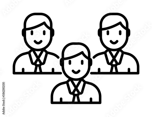 team, group, diversity icon. Element of Human resources for mobile concept and web apps illustration. Thin line icon for website design and development, app development