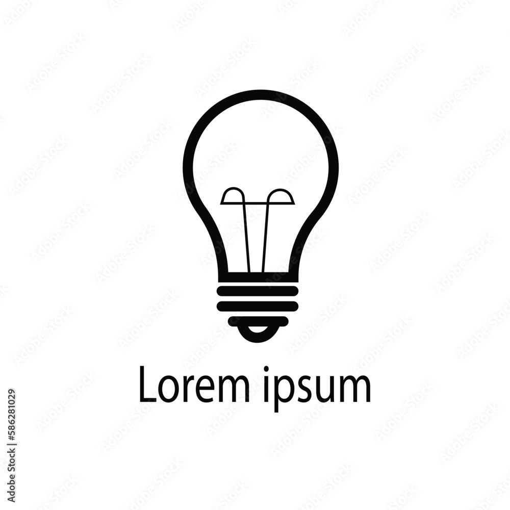 Bulb vector icon, creative lamp symbol. Modern, simple flat vector illustration for web site or mobile app Bulb vector icon, creative lamp symbol. Modern, simple flat vector illustration for web site or mobile app