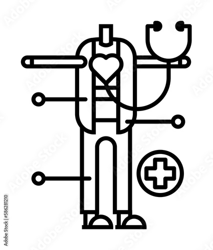 insurance, checkup, medical icon. Element of insurance icon. Thin line icon for website design and development, app development. Premium icon