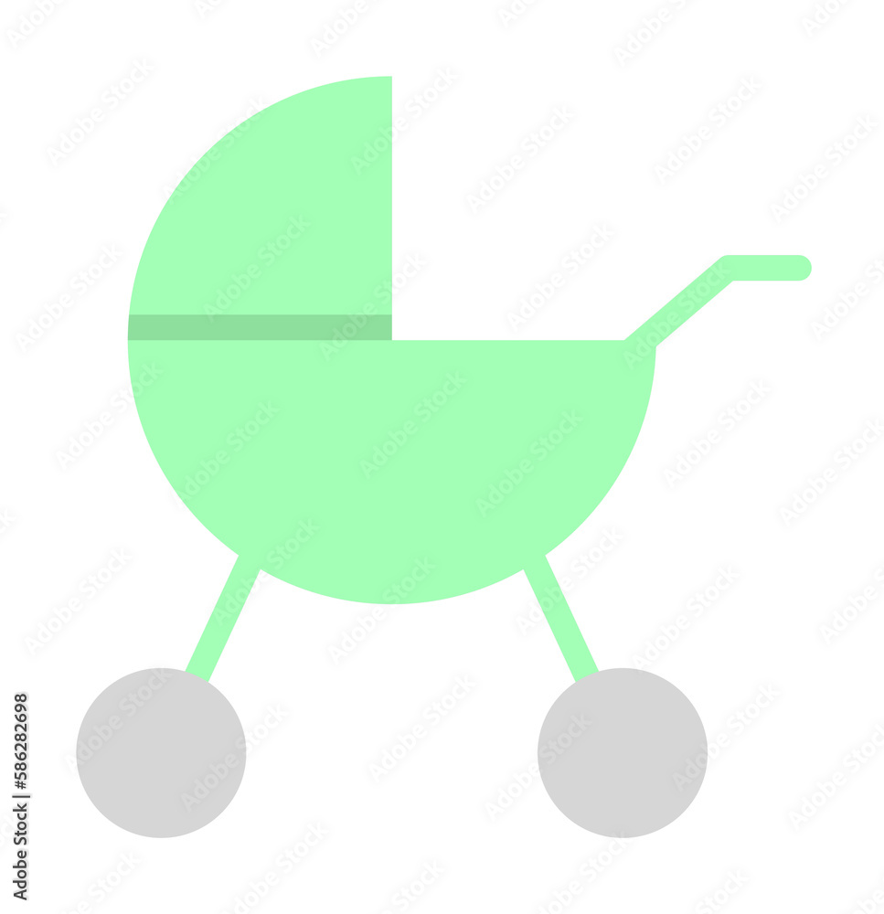 Pram, child icon. Simple color elements of kindergarten icons for ui and ux, website or mobile application Pram, child icon. Simple color elements of kindergarten icons for ui and ux, website or mobile application