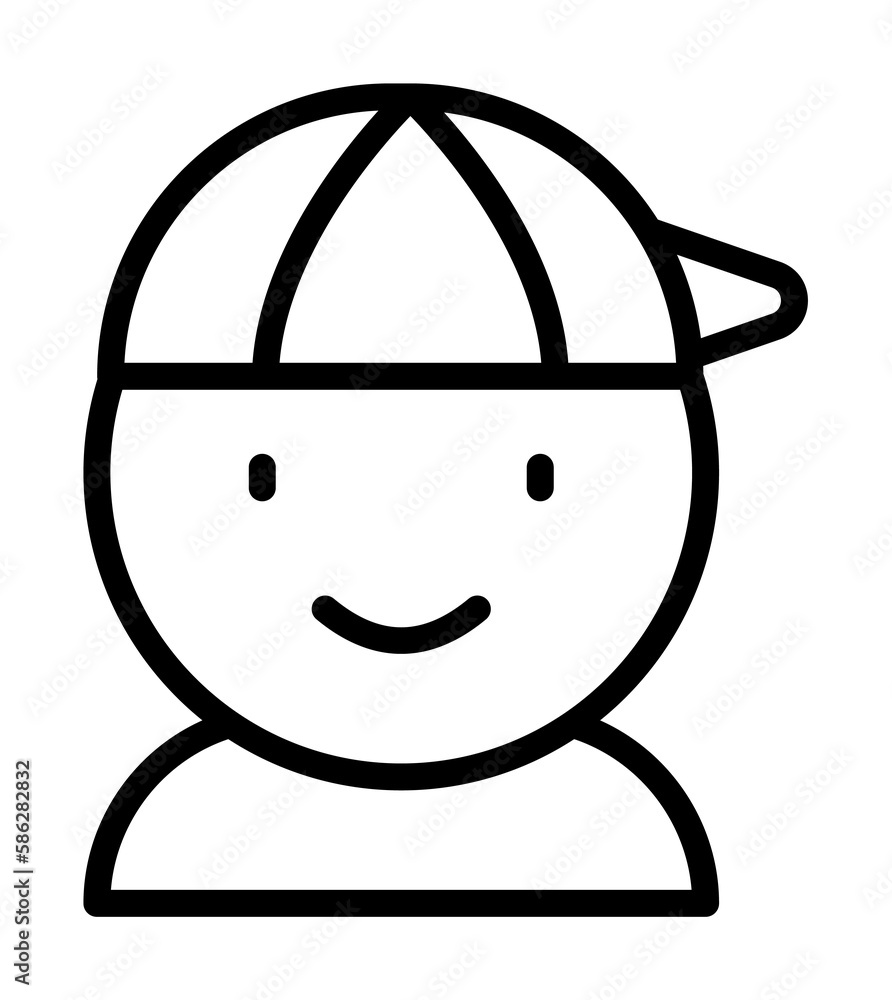 Boy, child icon. Simple line, outline elements of kindergarten icons for ui and ux, website or mobile application Boy, child icon. Simple line, outline elements of kindergarten icons for ui and ux, website or mobile application