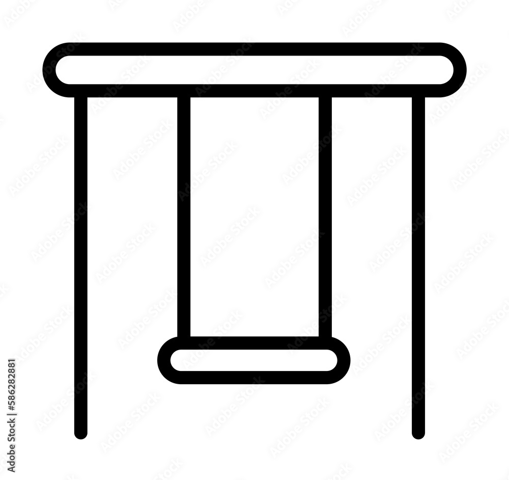 Swing, toy icon. Simple line, outline elements of kindergarten icons for ui and ux, website or mobile application Swing, toy icon. Simple line, outline elements of kindergarten icons for ui and ux, website or mobile application