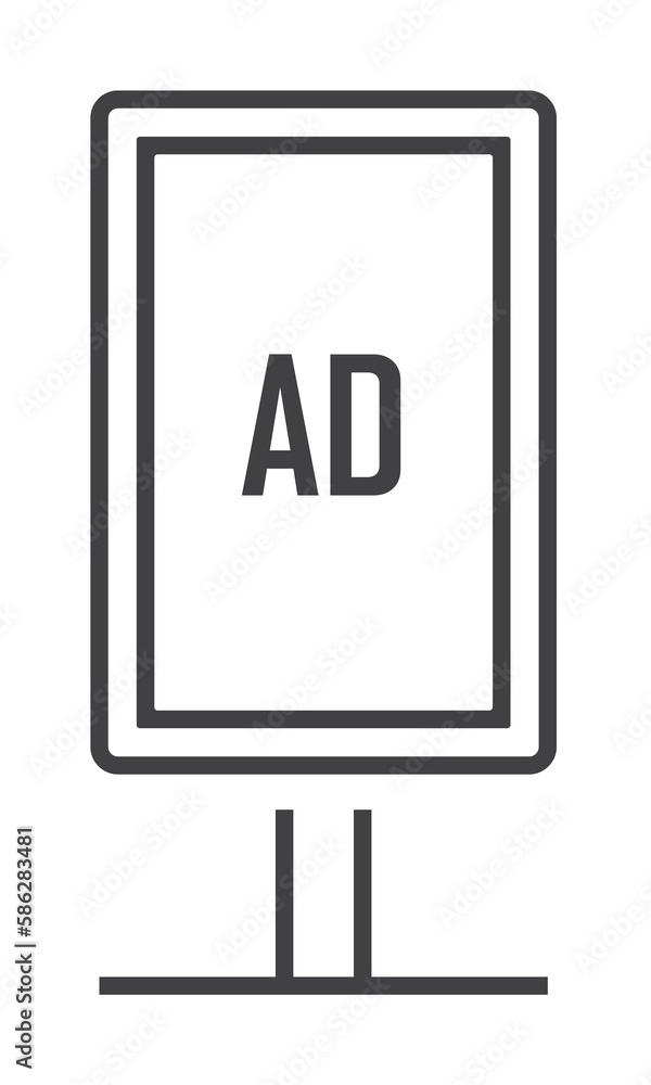 billboard, advertising icon. Element of marketing and advertising icon for mobile concept and web apps. Thin line billboard, advertising icon can be used for web and mobile billboard, advertising icon. Element of marketing and advertising icon for mobile concept and web apps. Thin line billboard, advertising icon can be used for web and mobile