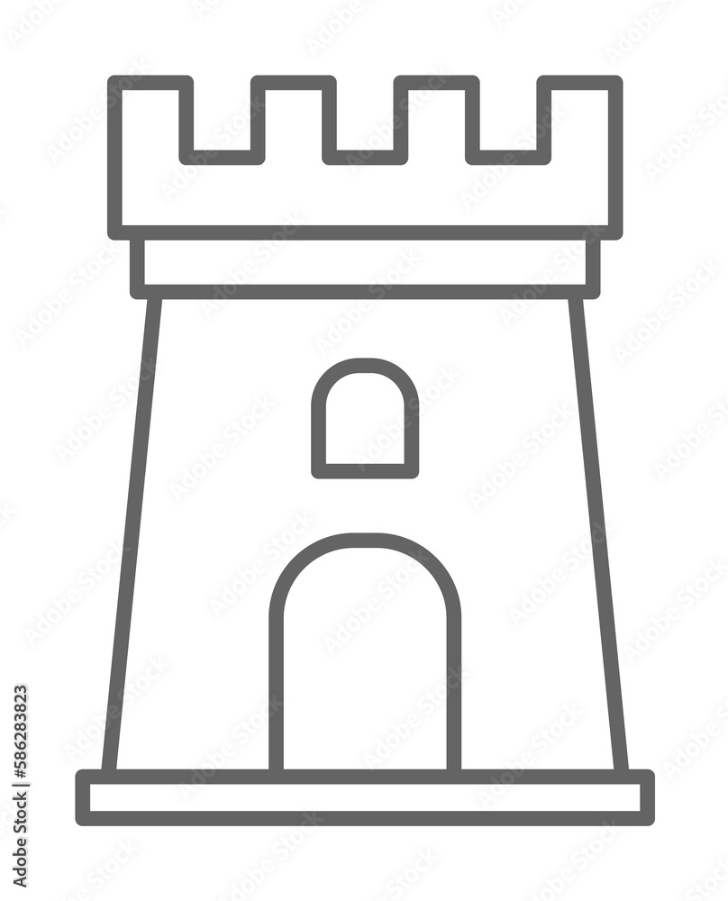 Medieval, tower icon. Element of medieval period icon. Thin line icon for website design and development, app development. Premium icon Medieval, tower icon. Element of medieval period icon. Thin line icon for website design and development, app development. Premium icon