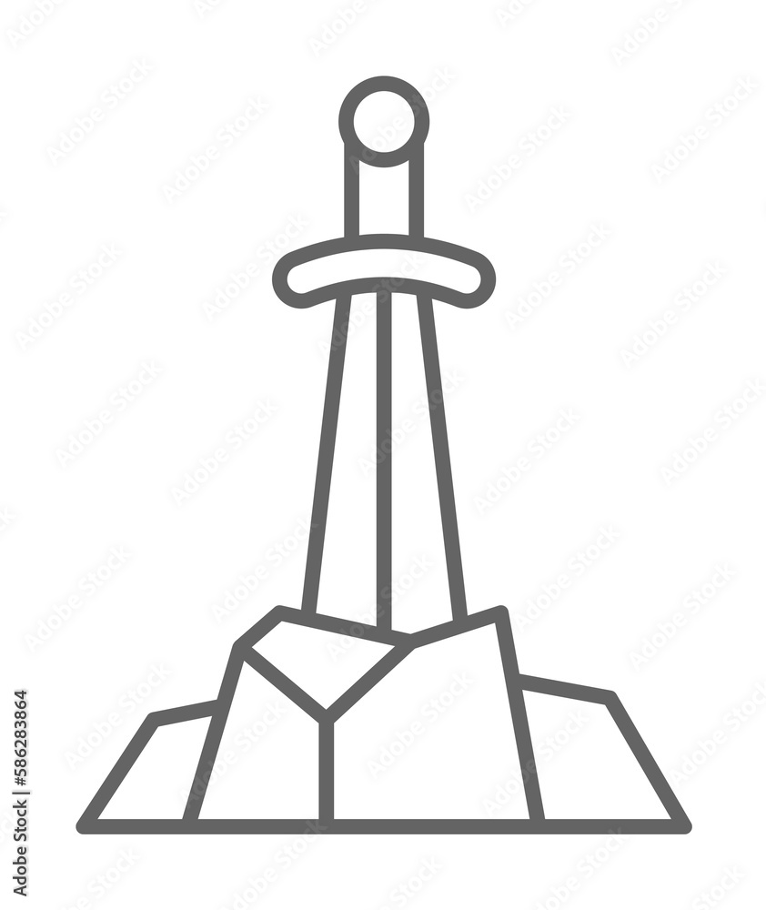 Medieval, sword icon. Element of medieval period icon. Thin line icon for website design and development, app development. Premium icon Medieval, sword icon. Element of medieval period icon. Thin line icon for website design and development, app development. Premium icon