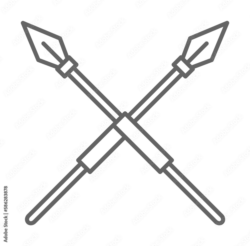 Medieval, spear icon. Element of medieval period icon. Thin line icon for website design and development, app development. Premium icon Medieval, spear icon. Element of medieval period icon. Thin line icon for website design and development, app development. Premium icon