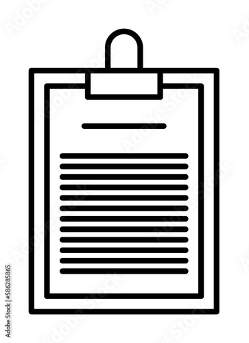 clipboard icon. Element of plastic surgery icon for mobile concept and web apps. Thin line clipboard icon can be used for web and mobile