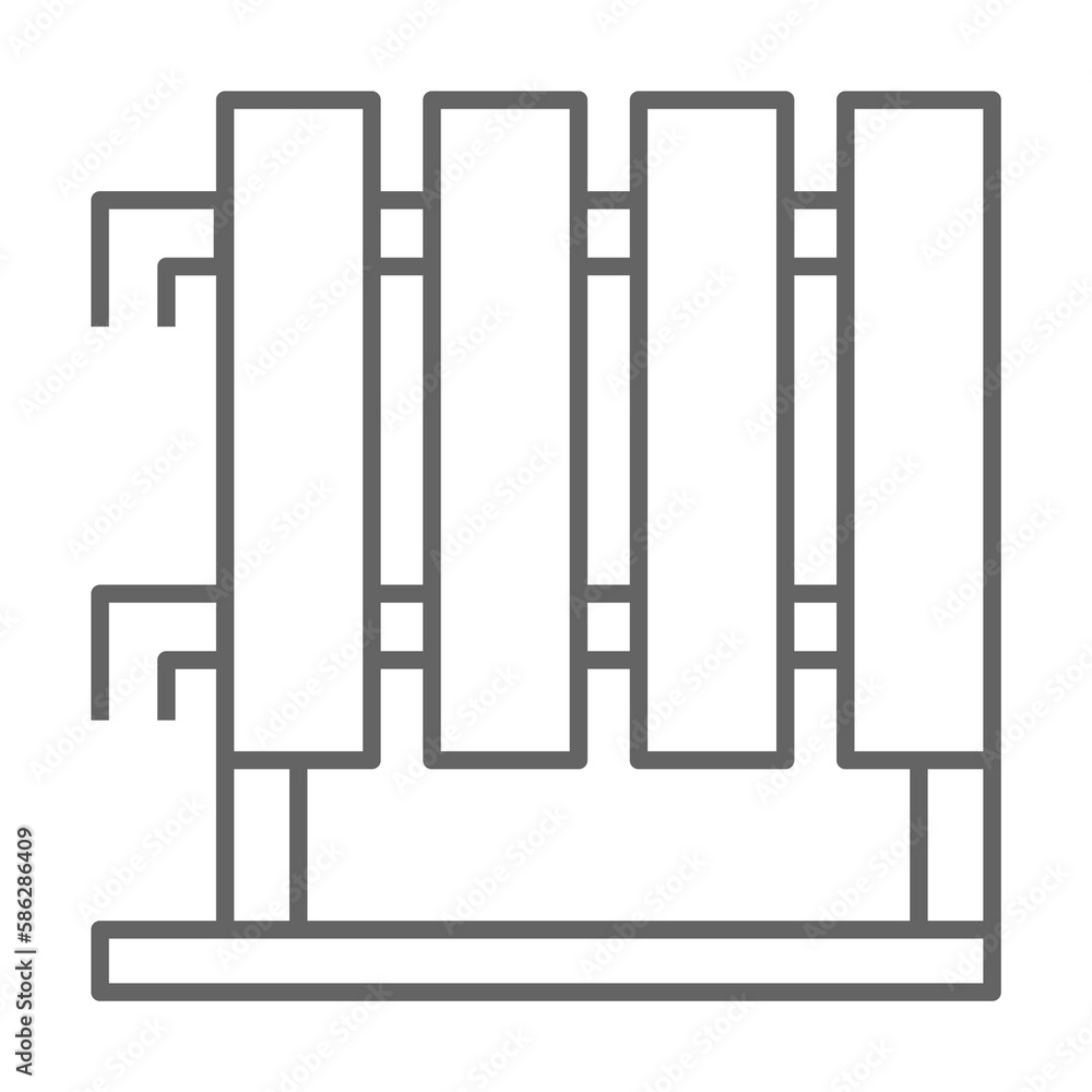Plumber, radiator icon. Element of plumber icon. Thin line icon for website design and development, app development. Premium icon Plumber, radiator icon. Element of plumber icon. Thin line icon for website design and development, app development. Premium icon