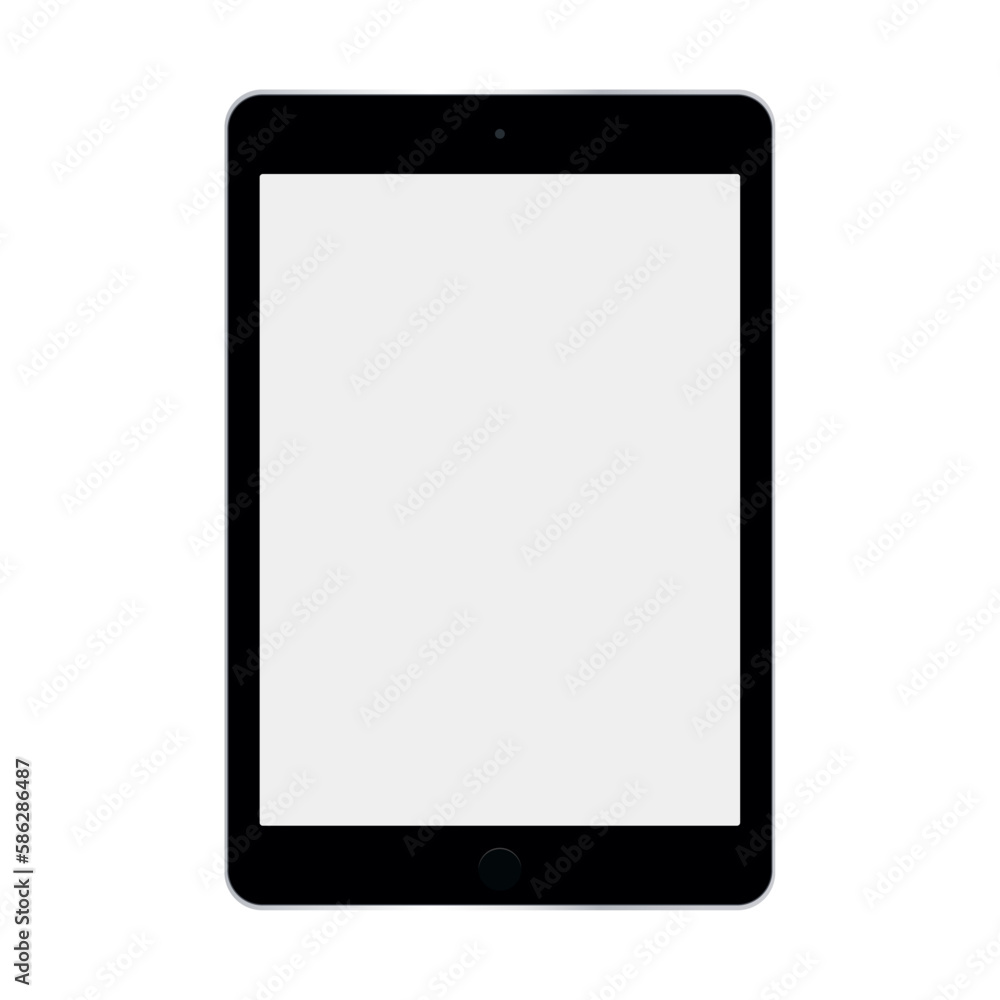 Tablet flat symbol vector. Mockup illustration Tablet flat symbol vector. Mockup illustration
